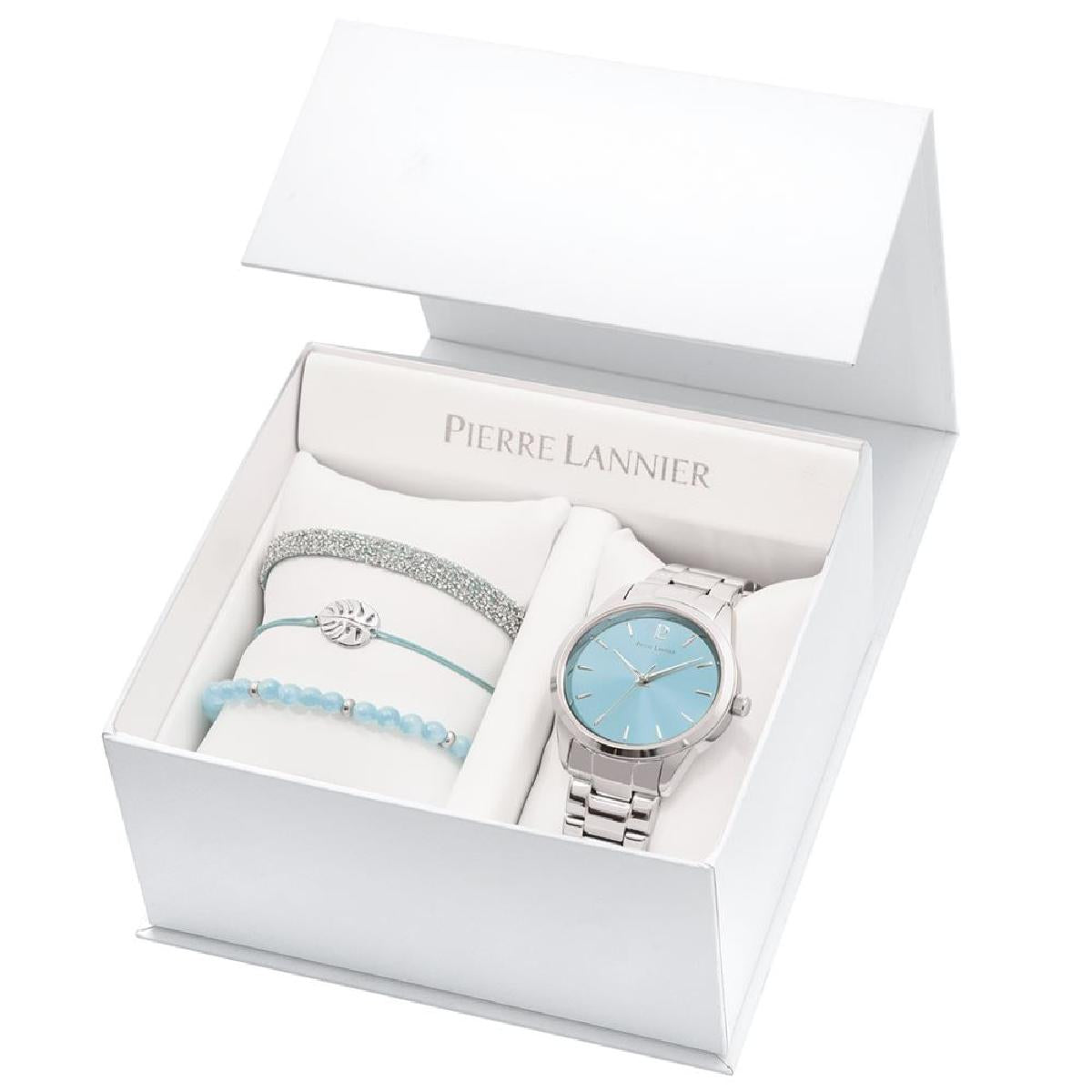Montre Quartz Femme Roxane Acier Inoxydable Édition Limitée Bleu Ciel Cadran Soleillé